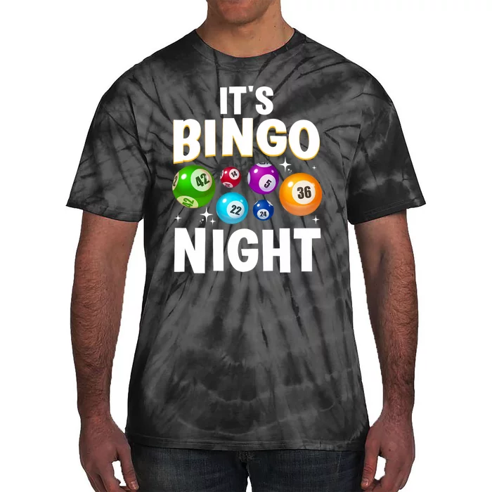 Cool Bingo Night Art Bingo Lover Bingo Player Tie-Dye T-Shirt