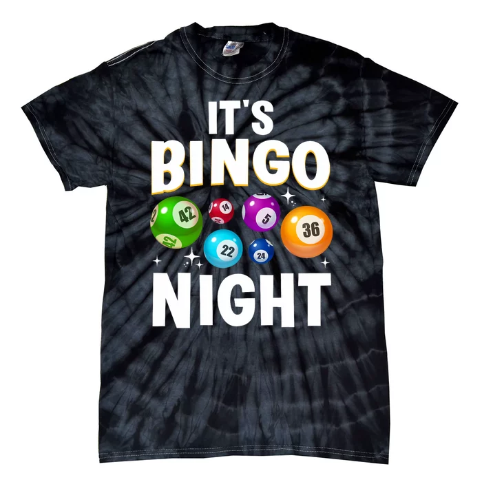 Cool Bingo Night Art Bingo Lover Bingo Player Tie-Dye T-Shirt