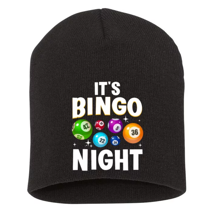 Cool Bingo Night Art Bingo Lover Bingo Player Short Acrylic Beanie