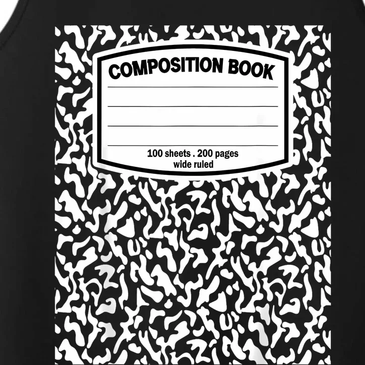 Composition Book Notebook Matching Group Halloween Teacher Performance Tank