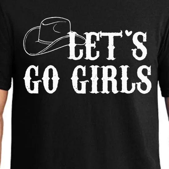 Cowgirls Bride Nashville Bachelorette Lets Go Pajama Set