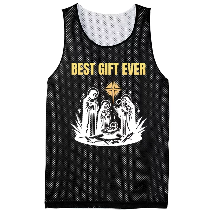 Christmas Best Nativity Xmas Christian Jesus Mesh Reversible Basketball Jersey Tank