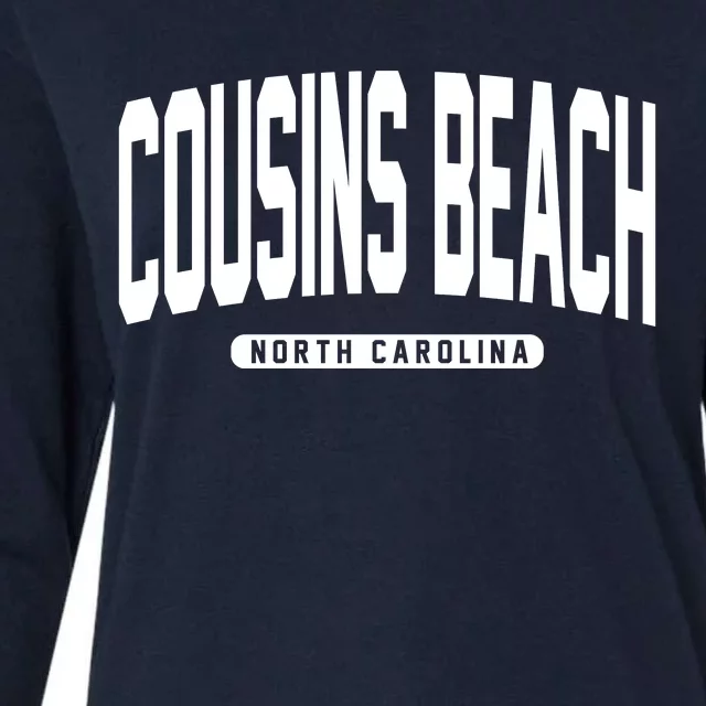 Cousins Beach North Carolina Womens Cotton Relaxed Long Sleeve T-Shirt