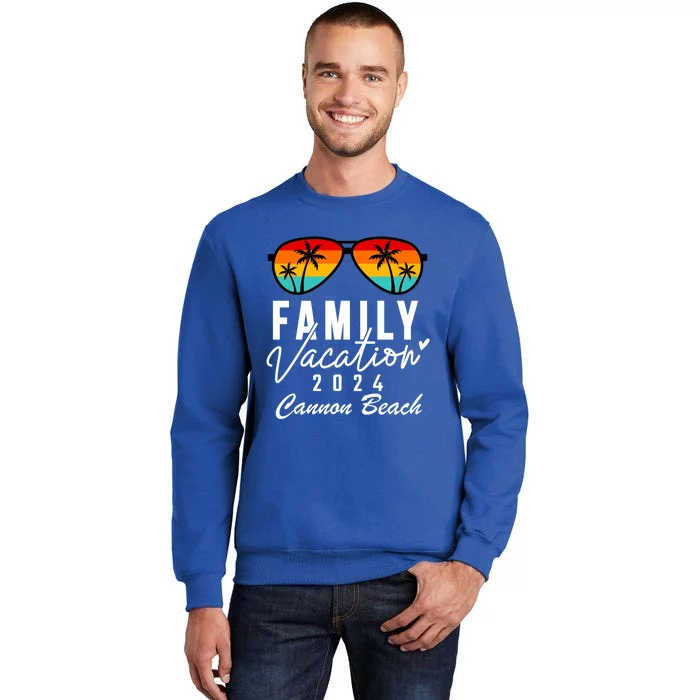 Cannon Beach Oregon Family Vacation 2024 Meaningful Gift Tall Sweatshirt