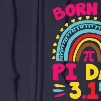 Cool Born On Pi Day Full Zip Hoodie