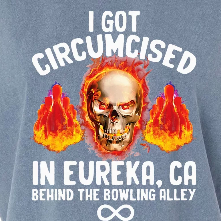 Circumcised Bowling Oddly Specific Humor Weird Garment-Dyed Women's Muscle Tee