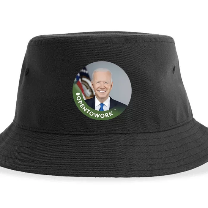 Chris Bakke #Opentowork Biden Sustainable Bucket Hat