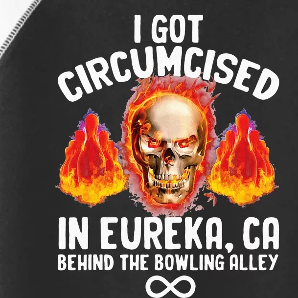 Circumcised Bowling Oddly Specific Humor Weird Funny Meme Toddler Fine Jersey T-Shirt