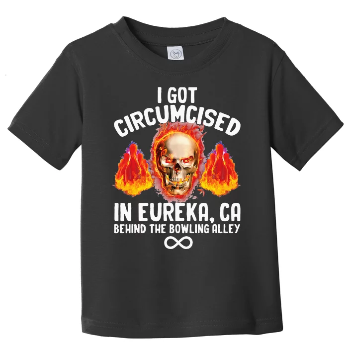 Circumcised Bowling Oddly Specific Humor Weird Funny Meme Toddler T-Shirt