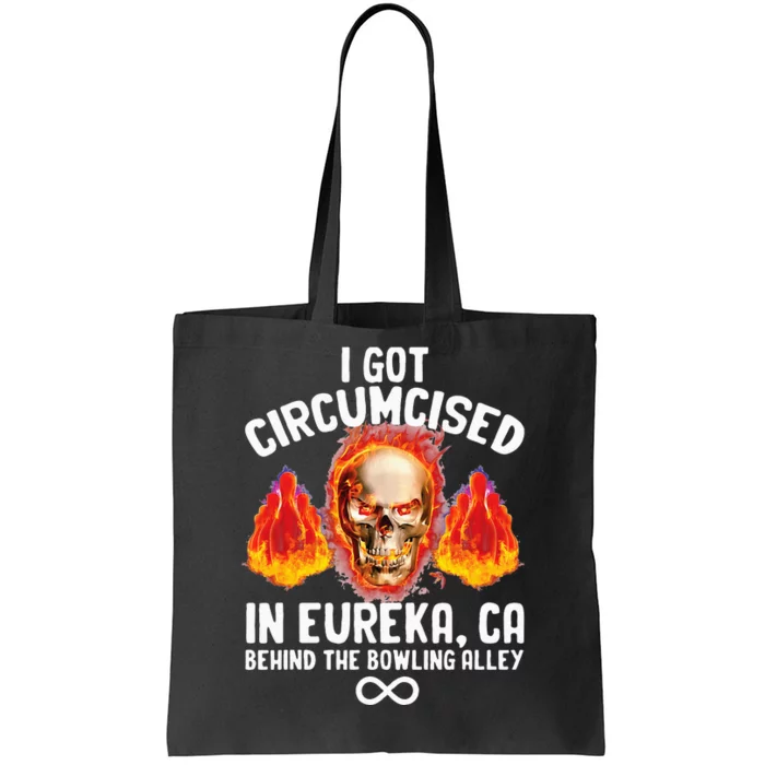 Circumcised Bowling Oddly Specific Humor Weird Funny Meme Tote Bag