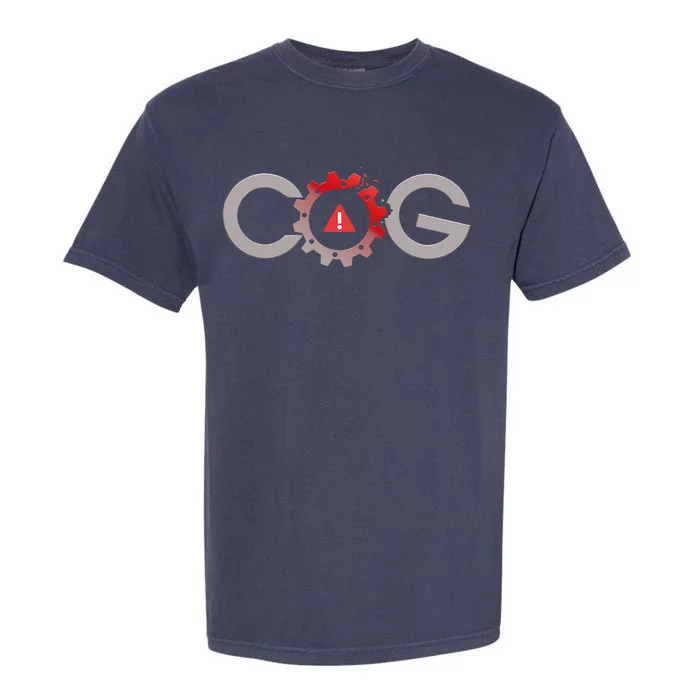 Cog Breaking Out Of The Machine Garment-Dyed Heavyweight T-Shirt