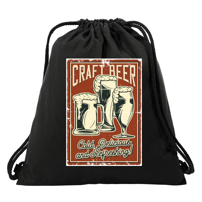 Craft Beer Old Delicious And Refreshing Drawstring Bag