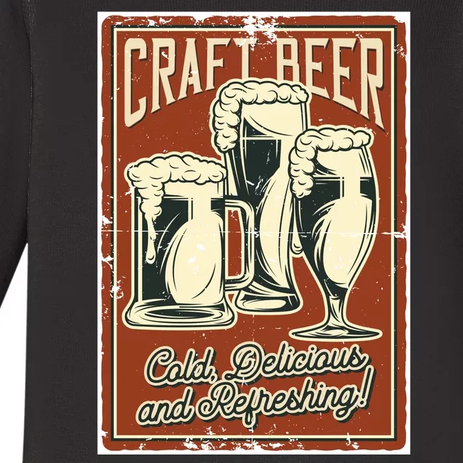 Craft Beer Old Delicious And Refreshing Baby Long Sleeve Bodysuit