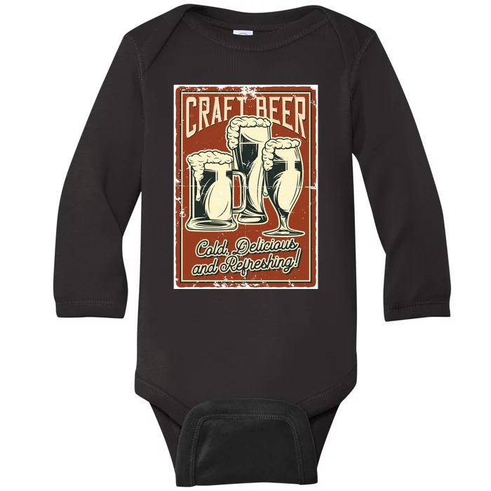 Craft Beer Old Delicious And Refreshing Baby Long Sleeve Bodysuit