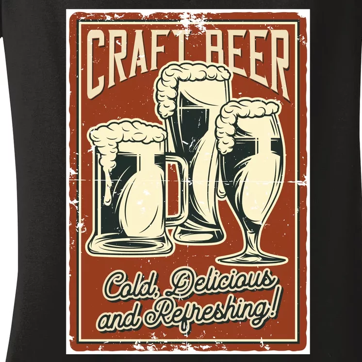 Craft Beer Old Delicious And Refreshing Women's V-Neck T-Shirt