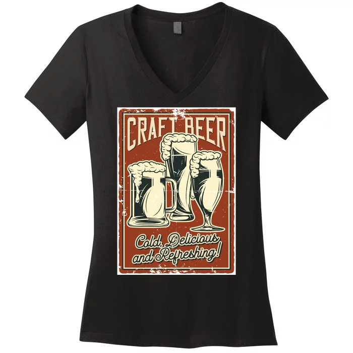 Craft Beer Old Delicious And Refreshing Women's V-Neck T-Shirt