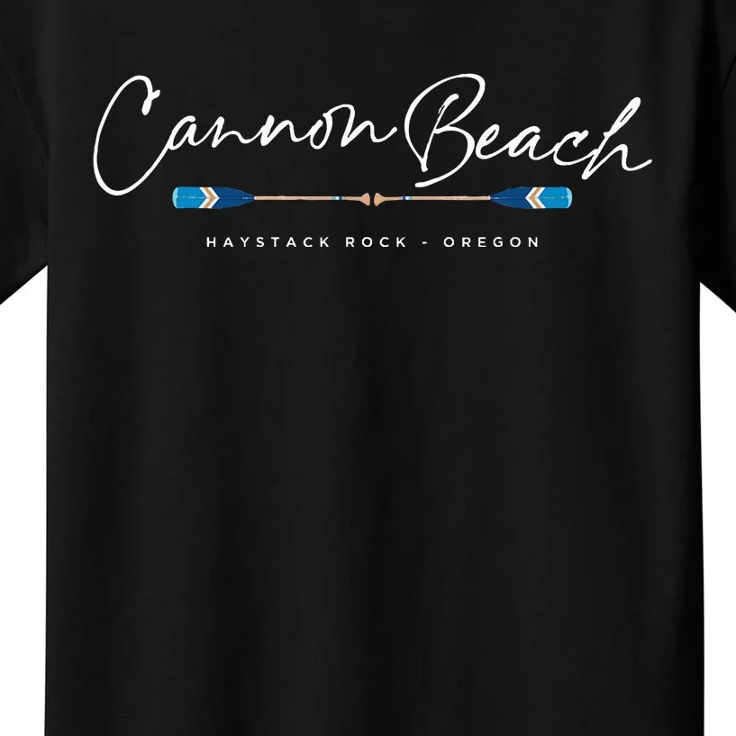 Cannon Beach Oregon Oars Kids T-Shirt