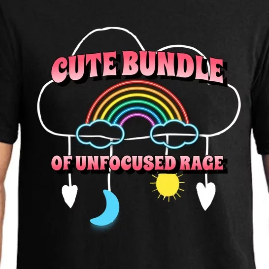 Cute Bundle Of Unfocused Rage Rainbow Pastel Goth Kawaii Cool Gift Pajama Set