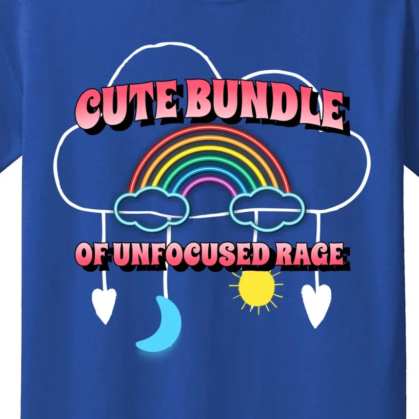 Cute Bundle Of Unfocused Rage Rainbow Pastel Goth Kawaii Cool Gift Kids T-Shirt