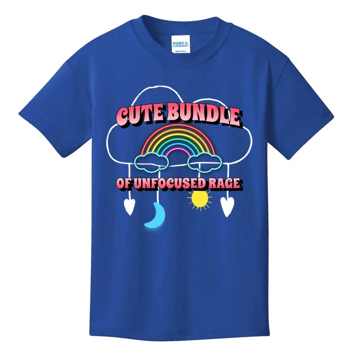 Cute Bundle Of Unfocused Rage Rainbow Pastel Goth Kawaii Cool Gift Kids T-Shirt