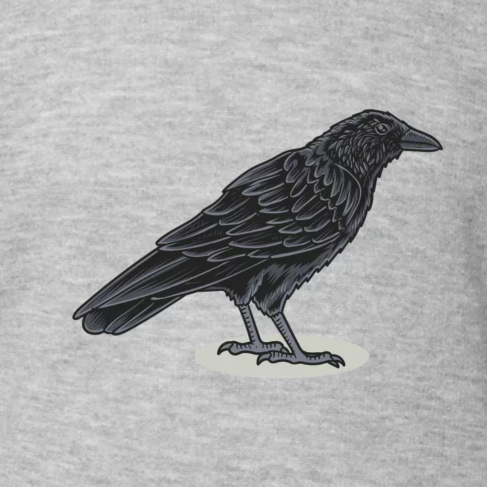 Crow Bird O White Surface Toddler Sweatshirt