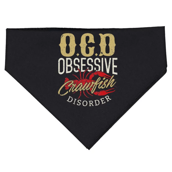 Crawfish Boil Ocd Funny Cajun Louisiana Festival USA-Made Doggie Bandana