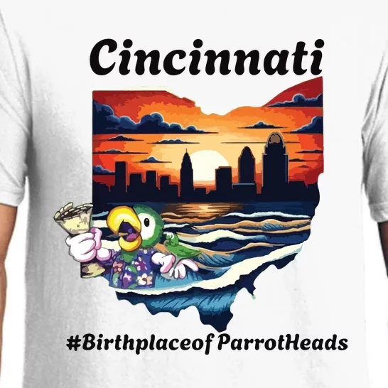 Cincinnati Birthplace Of Parrotheads Pajama Set