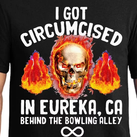 Circumcised Bowling Oddly Specific Humor Weird Funny Meme Pajama Set