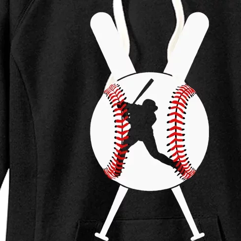 Cool Baseball Player Women's Fleece Hoodie