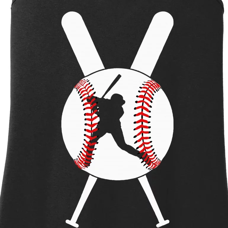 Cool Baseball Player Ladies Essential Tank