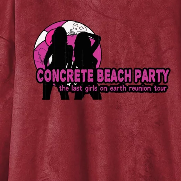 Concrete Beach Party Hooded Wearable Blanket