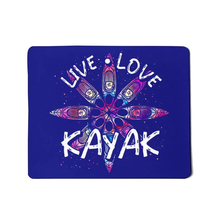 Canoe Boat Paddling Sport Kayaker Live Love Kayak Mousepad