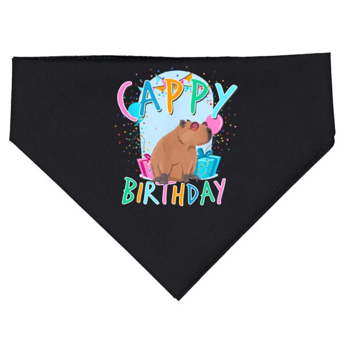 Capybara Birthday Party Capybaras For Girl And Boy USA-Made Doggie Bandana