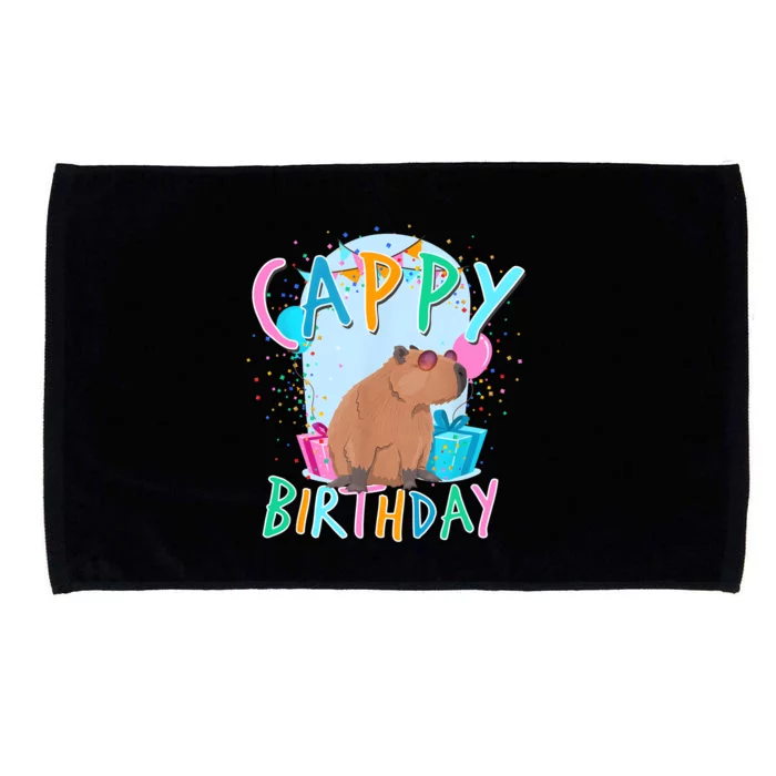 Capybara Birthday Party Capybaras For Girl And Boy Microfiber Hand Towel