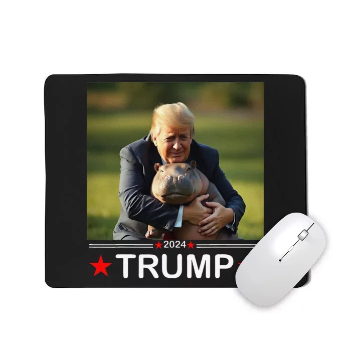 Cute Baby Pygmy Hippo Moo Deng Pets For Trump 2024 Mousepad