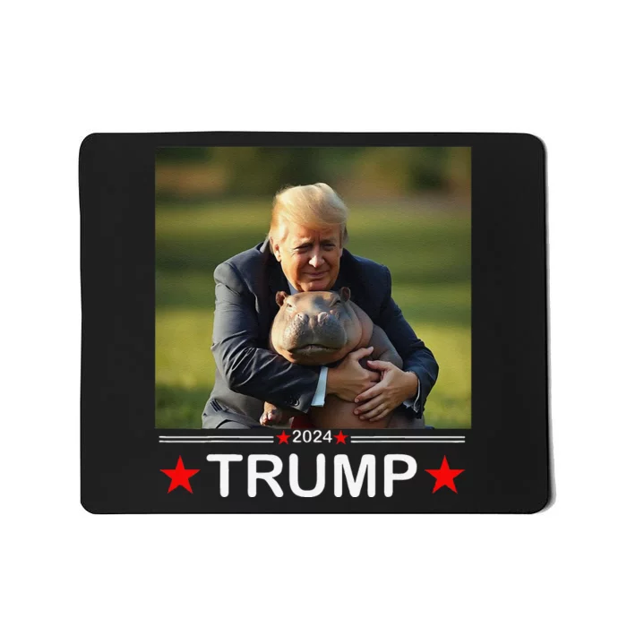 Cute Baby Pygmy Hippo Moo Deng Pets For Trump 2024 Mousepad