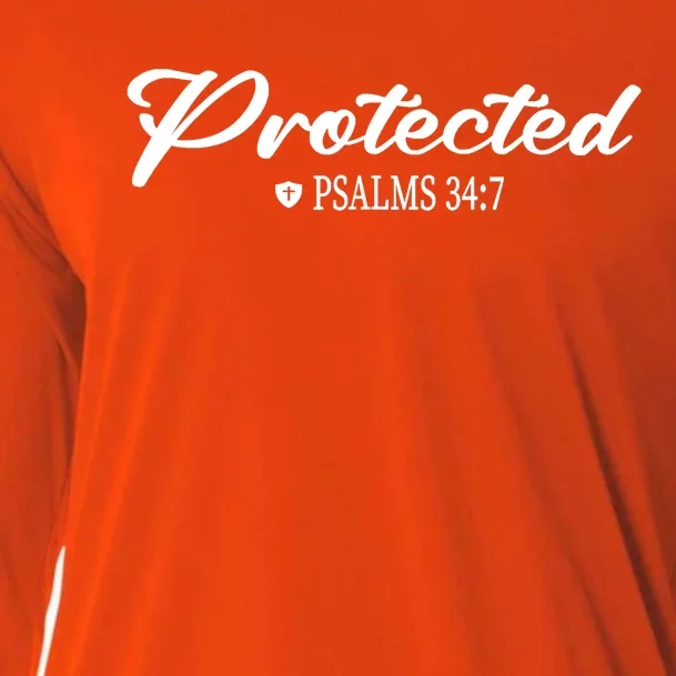 CHRISTIAN BIBLE PSALMS 347 PROTECTED FOR MEN & WOMEN VERSE Cooling Performance Long Sleeve Crew