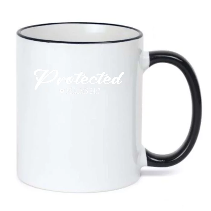 CHRISTIAN BIBLE PSALMS 347 PROTECTED FOR MEN & WOMEN VERSE Black Color Changing Mug