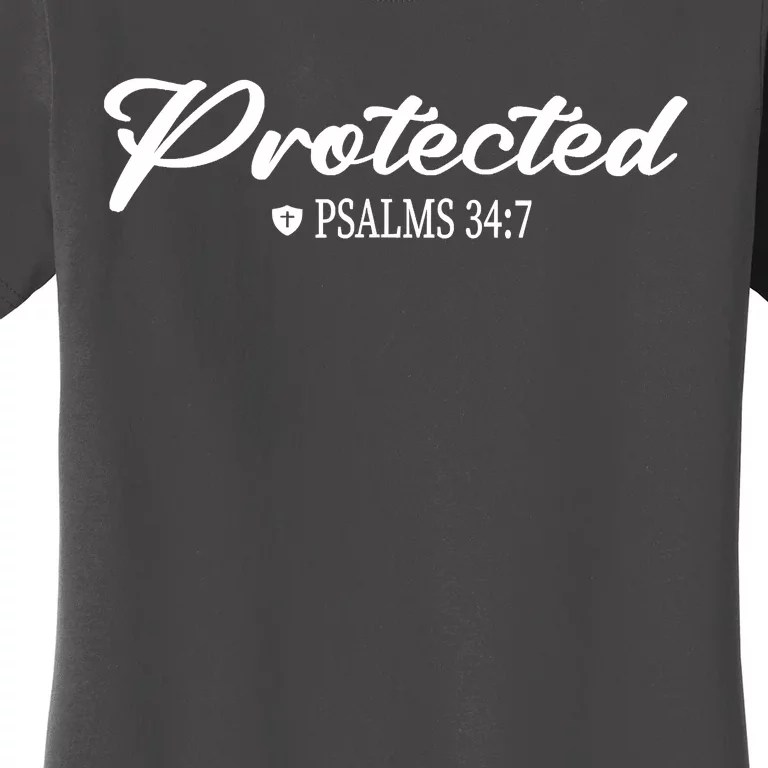 CHRISTIAN BIBLE PSALMS 347 PROTECTED FOR MEN & WOMEN VERSE Women's T-Shirt