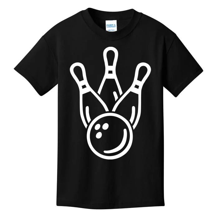 Crossed Bowling Pins And Ball Gift Kids T-Shirt