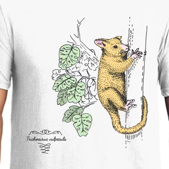 Common Brushtail Possum Trichosurus Vulpecula Engraved Pajama Set