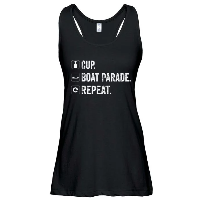 Cup Boat Parade Repeat Hockey Fans Ladies Essential Flowy Tank