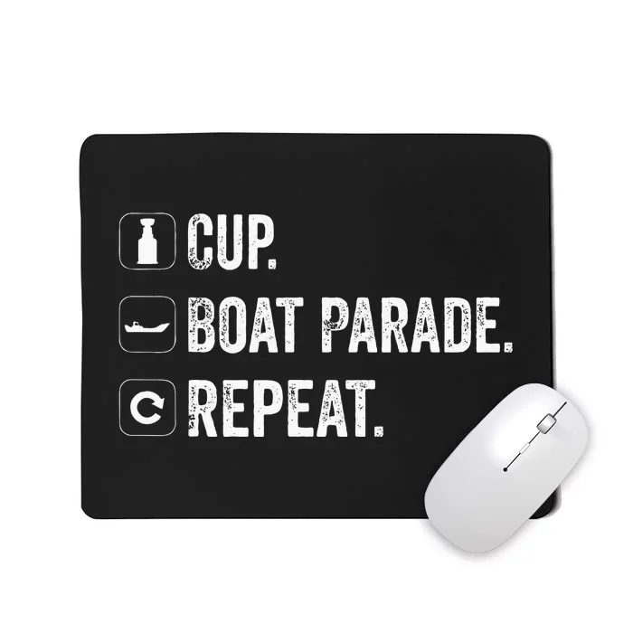 Cup Boat Parade Repeat Hockey Fans Mousepad