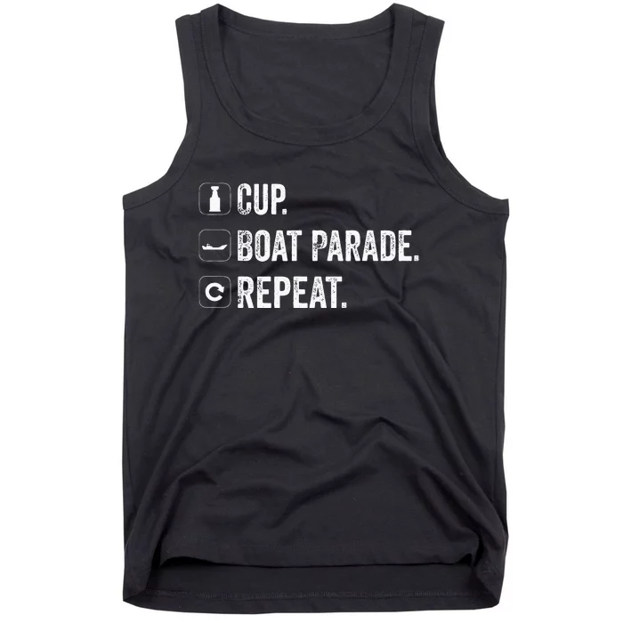 Cup Boat Parade Repeat Hockey Fans Tank Top