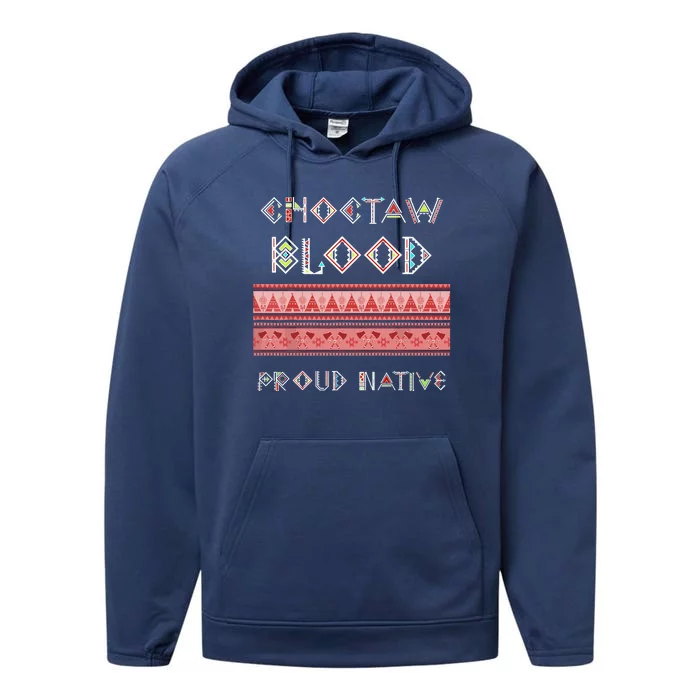 Choctaw Blood Proud Native American Performance Fleece Hoodie