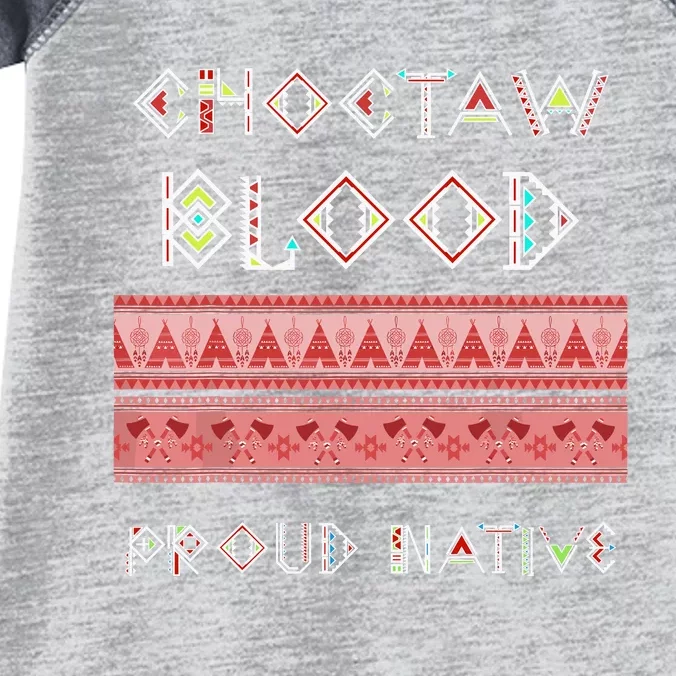 Choctaw Blood Proud Native American Infant Baby Jersey Bodysuit