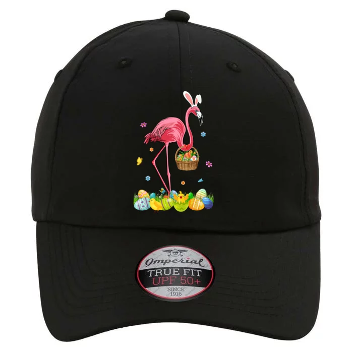 Cute Bunny Pink Flamingo Easter Eggs Easter Day Gift The Original Performance Cap