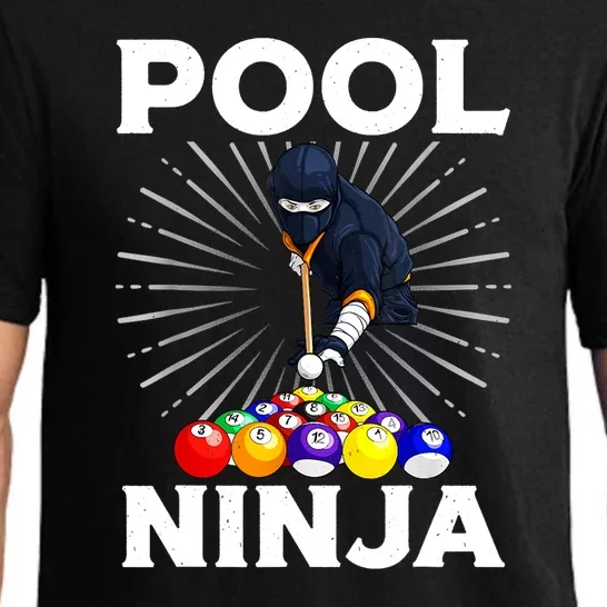 Cool Billiards Pool Player Ninja Billiard Best Gifts Funny Sport Pajama Set