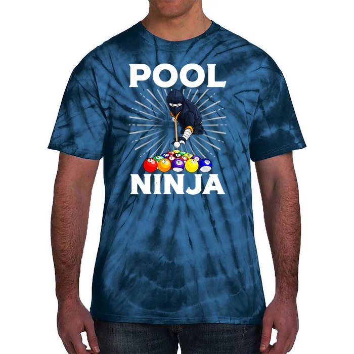 Cool Billiards Pool Player Ninja Billiard Best Gifts Funny Sport Tie-Dye T-Shirt