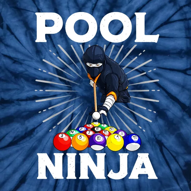 Cool Billiards Pool Player Ninja Billiard Best Gifts Funny Sport Tie-Dye T-Shirt